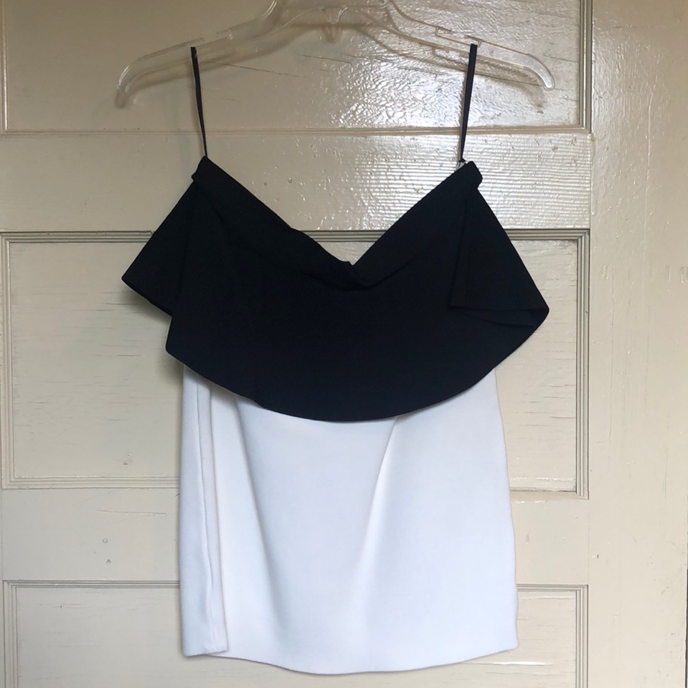 BCBGMAXAZRIA ruffle bodycon skirt